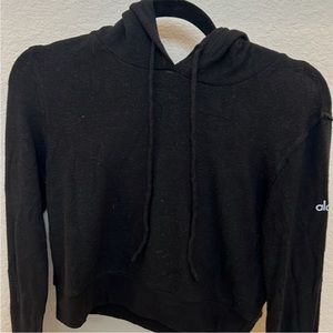 ALO Yoga Black Women's Sweater with hoodie long sleeve